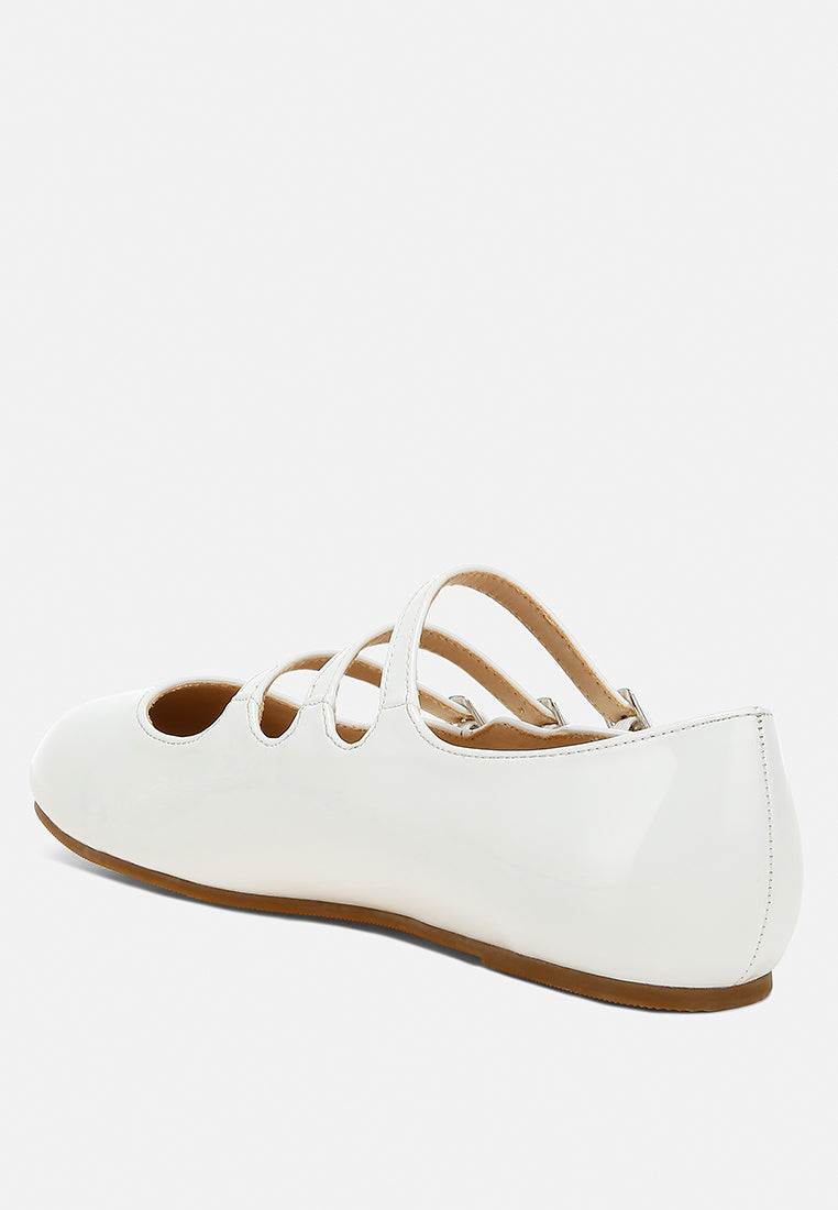 Macarina Triple Strap Mary Jane Ballerinas