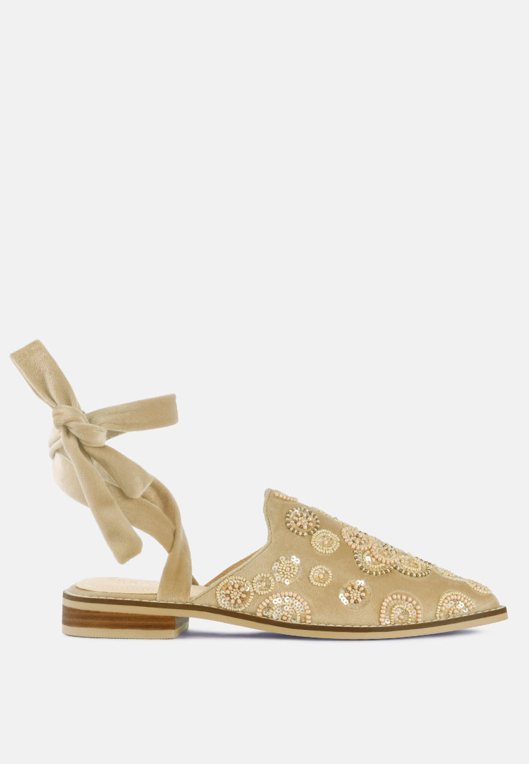 Mande Embroidered Mules - Tigbul's Variety Fashion Shop