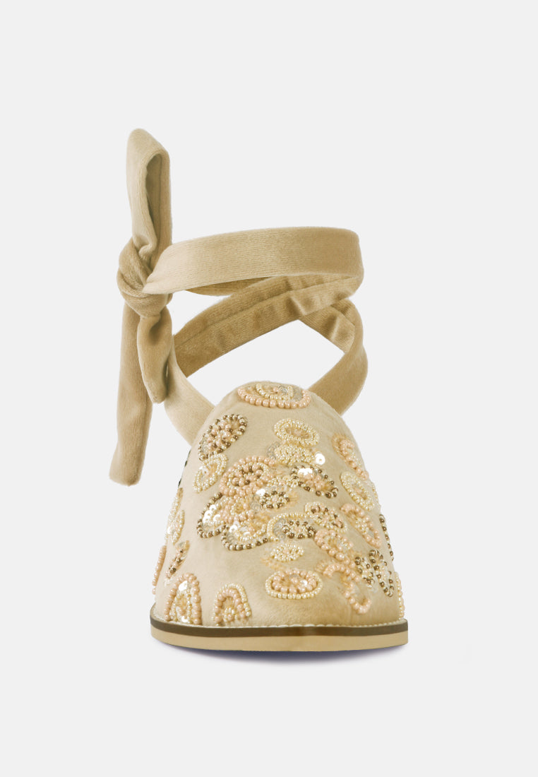 Mande Embroidered Mules - Tigbul's Variety Fashion Shop