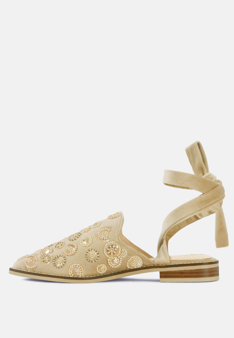 Mande Embroidered Mules - Tigbul's Variety Fashion Shop