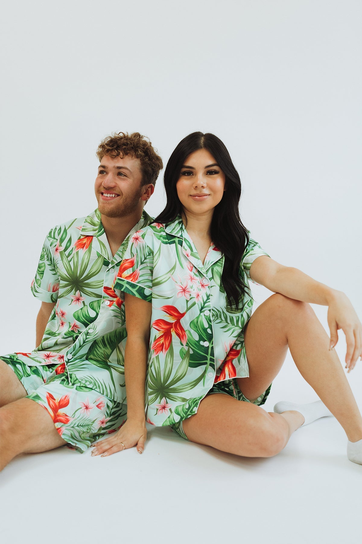 Men's Mint Tropical Pajama set - Tigbul's Variety Fashion Shop