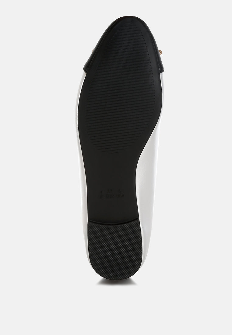Minato Two Tone Ballet Flats - Tigbul's Variety Fashion Shop