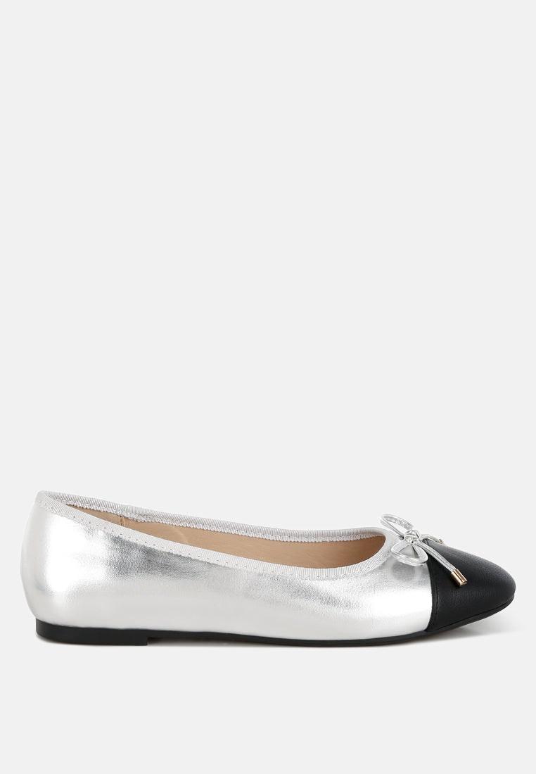 Minato Two Tone Ballet Flats - Tigbul's Variety Fashion Shop