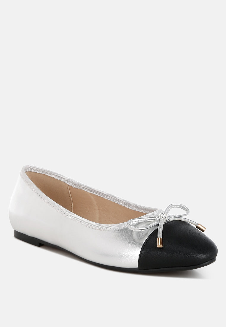 Minato Two Tone Ballet Flats - Tigbul's Variety Fashion Shop