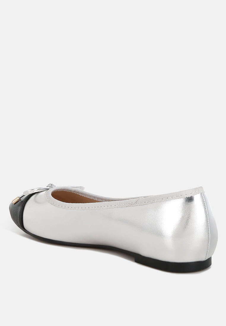 Minato Two Tone Ballet Flats - Tigbul's Variety Fashion Shop