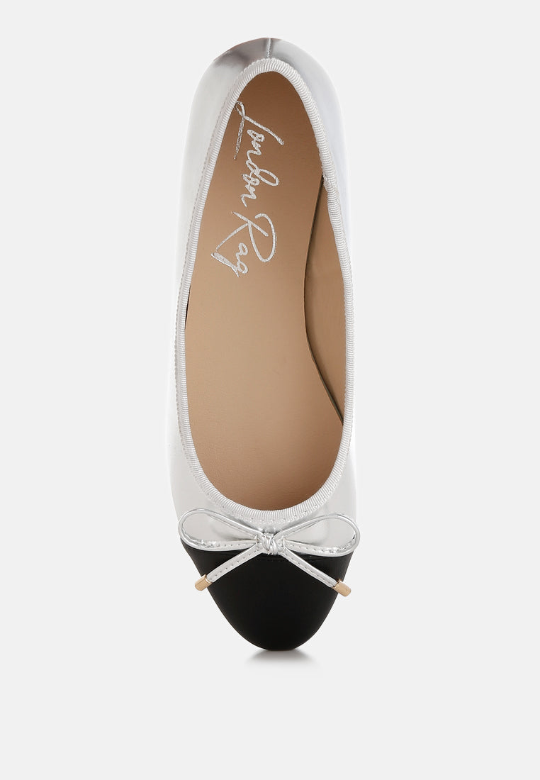 Minato Two Tone Ballet Flats - Tigbul's Variety Fashion Shop