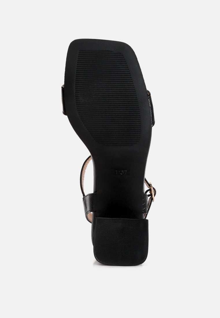 Keeyana Block Heel Sandals - Tigbul's Variety Fashion Shop