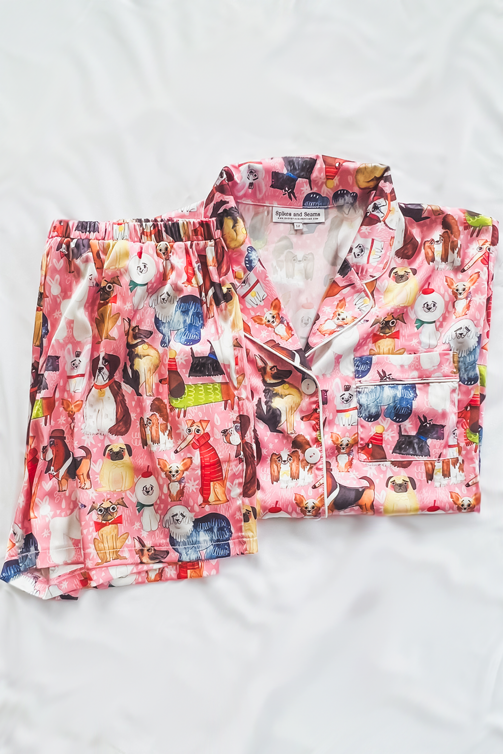 Must Love Dogs Satin Pajamas - Tigbul's Variety Fashion Shop