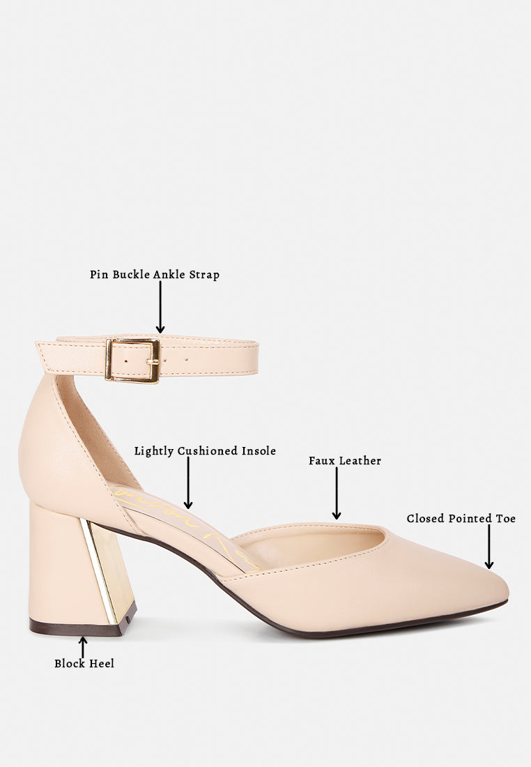 Myla Faux Leather Metallic Sling Heeled Sandals - Tigbul's Variety Fashion Shop