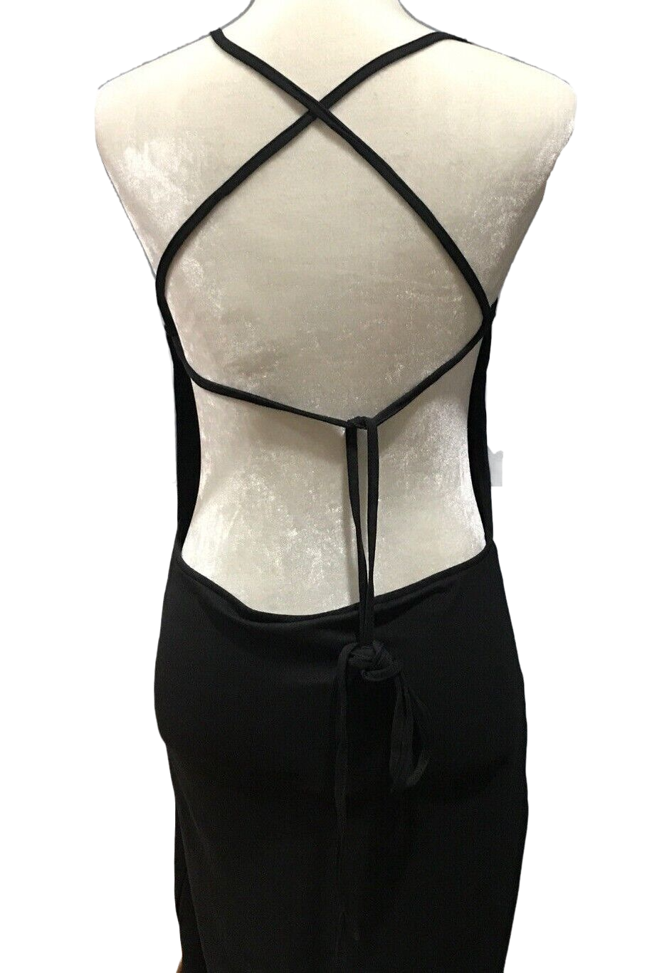 Plus Size Casual Open Criss Cross Back Midi Dress - Tigbul's Fashion