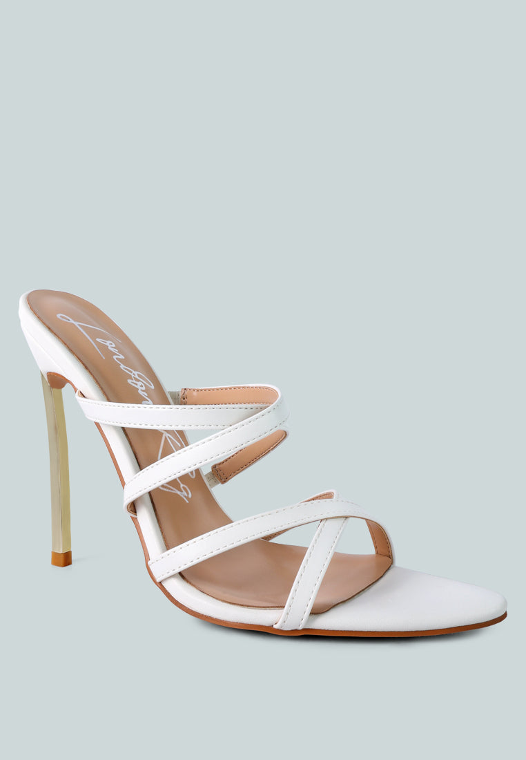 Nightclub Ready Strappy Stiletto Heel Sandals - Tigbul's Variety Fashion Shop
