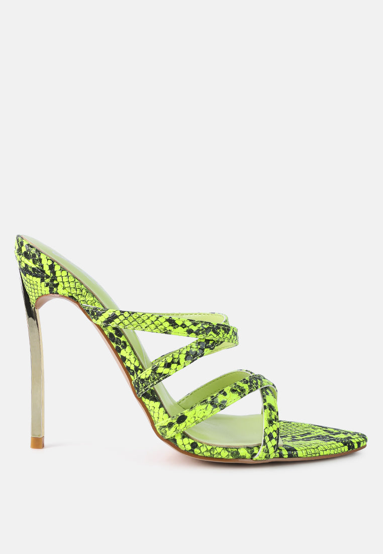 Nightclub Ready Strappy Stiletto Heel Sandals - Tigbul's Variety Fashion Shop
