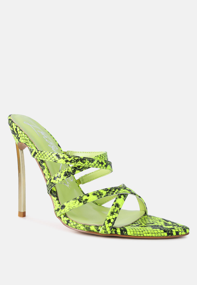 Nightclub Ready Strappy Stiletto Heel Sandals - Tigbul's Variety Fashion Shop
