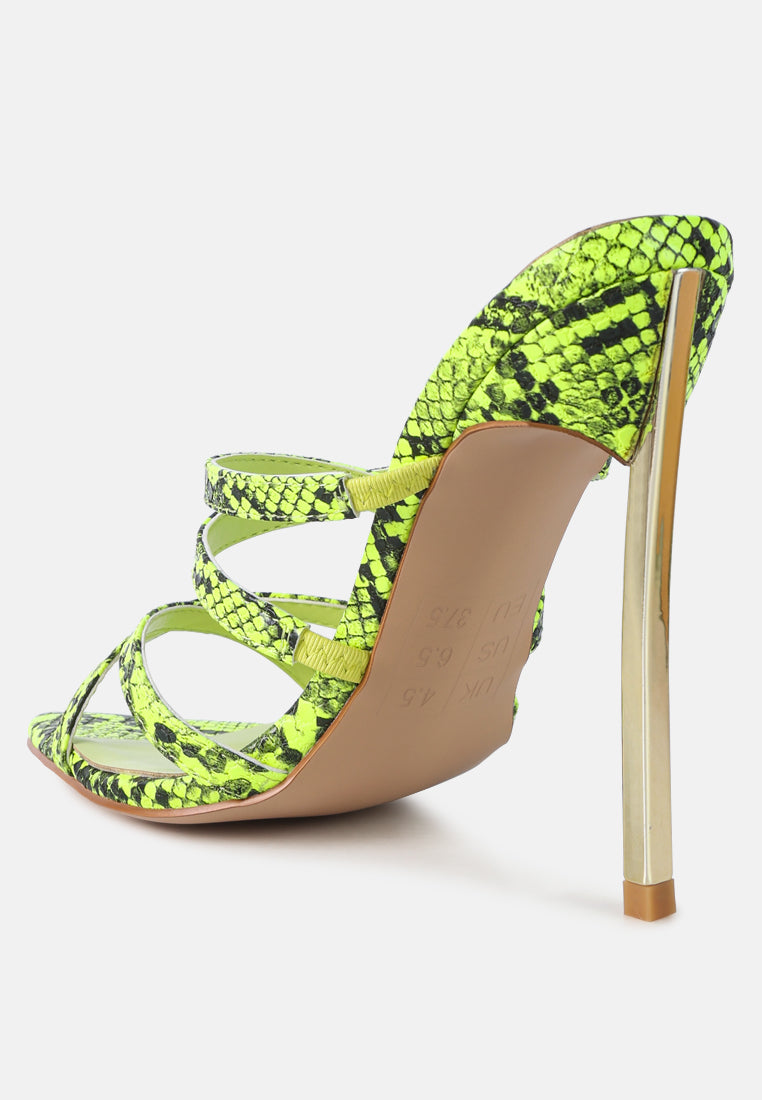Nightclub Ready Strappy Stiletto Heel Sandals - Tigbul's Variety Fashion Shop