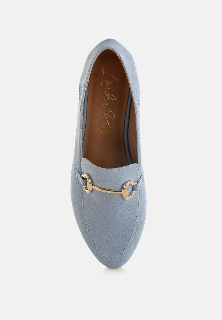 Noltas Horsebit Embellished Flat Loafers-3