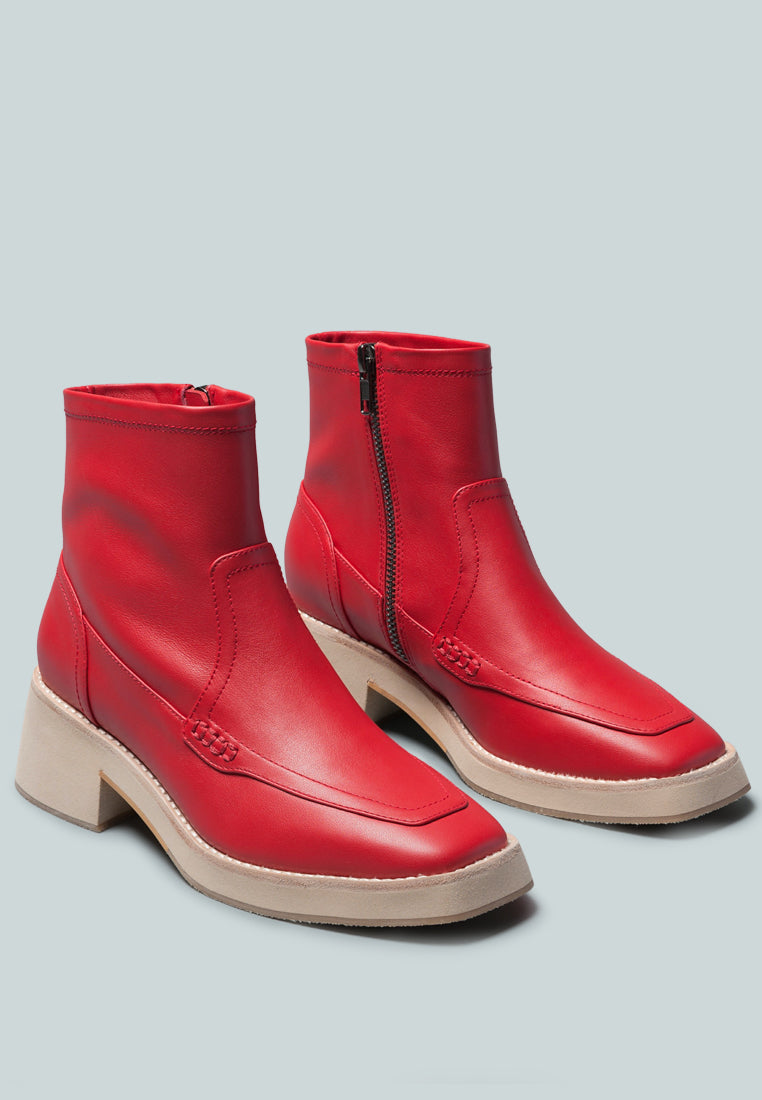 Oxman Zip-Up Ankle Boot - Tigbul's Variety Fashion Shop