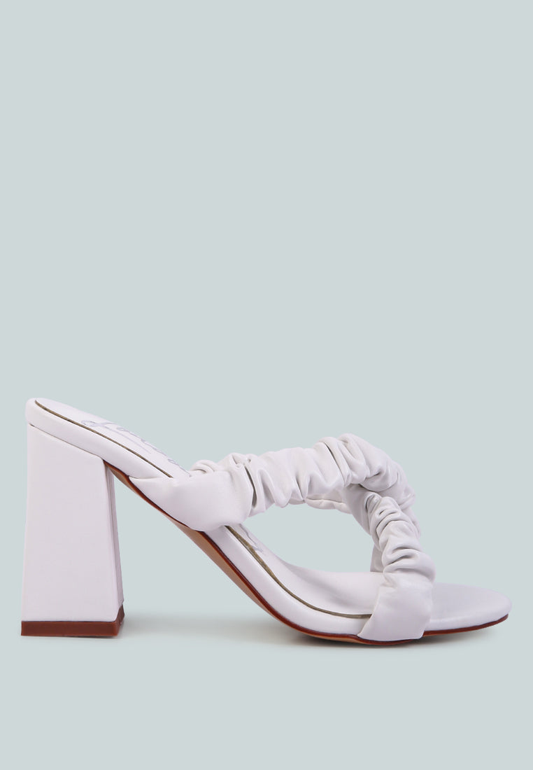 Page 3 Scrunchie Strap Block Sandals - Tigbul's Variety Fashion Shop