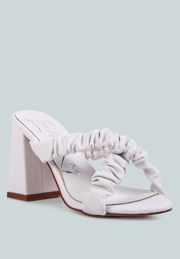 Page 3 Scrunchie Strap Block Sandals - Tigbul's Variety Fashion Shop