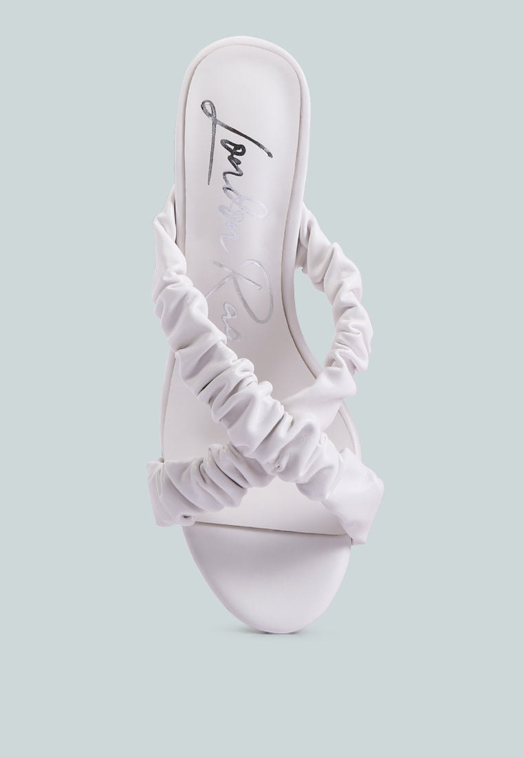 Page 3 Scrunchie Strap Block Sandals - Tigbul's Variety Fashion Shop