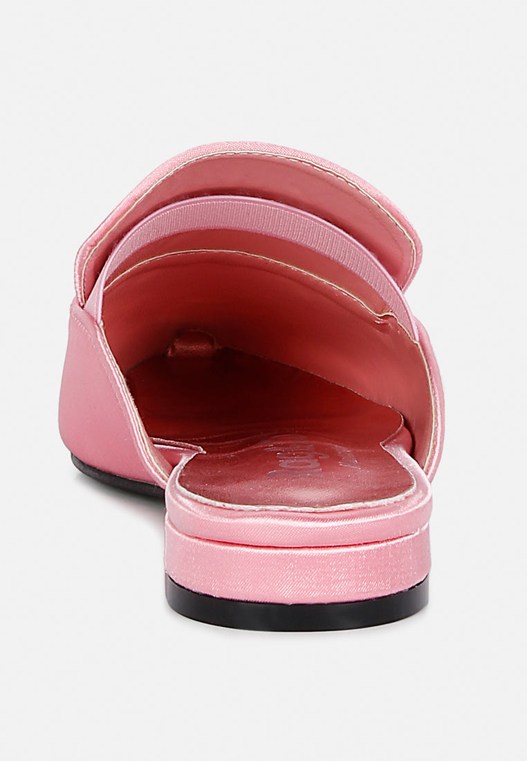 Perrine Diamante Brooch Slip On Mules - Tigbul's Variety Fashion Shop