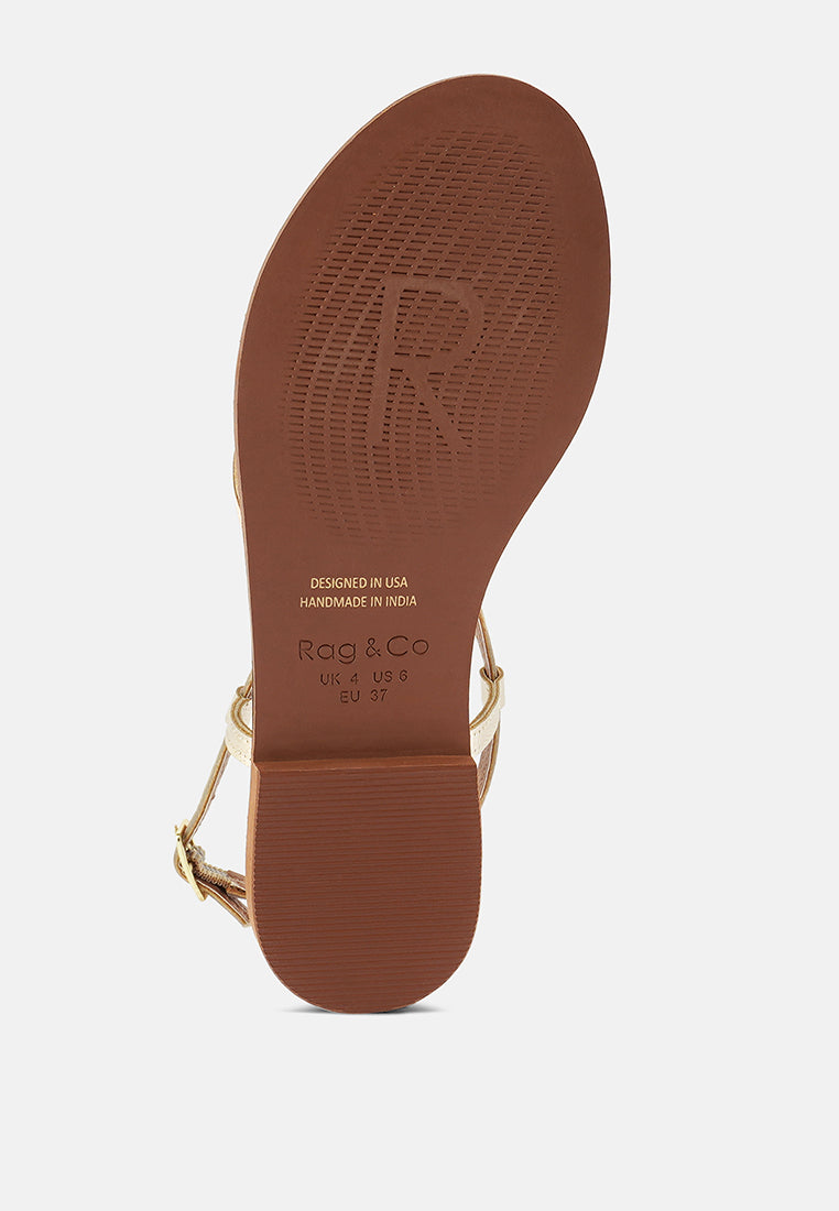 Pheobe Strappy Flat Sandals - Tigbul's Variety Fashion Shop