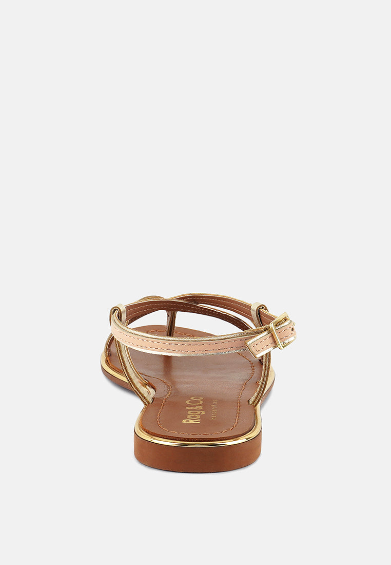 Pheobe Strappy Flat Sandals - Tigbul's Variety Fashion Shop