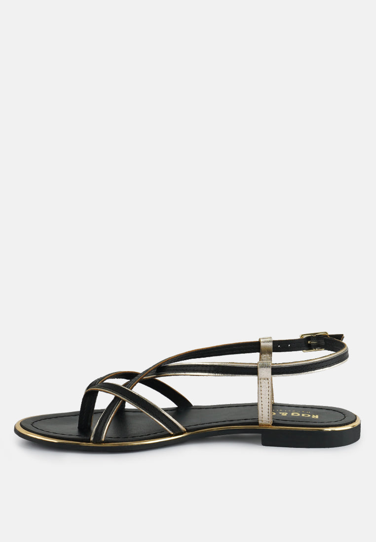Pheobe Strappy Flat Sandals - Tigbul's Variety Fashion Shop