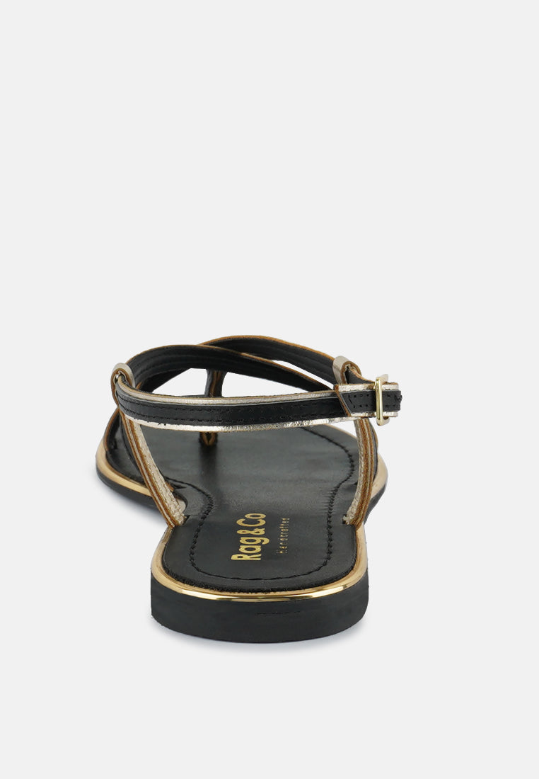 Pheobe Strappy Flat Sandals - Tigbul's Variety Fashion Shop
