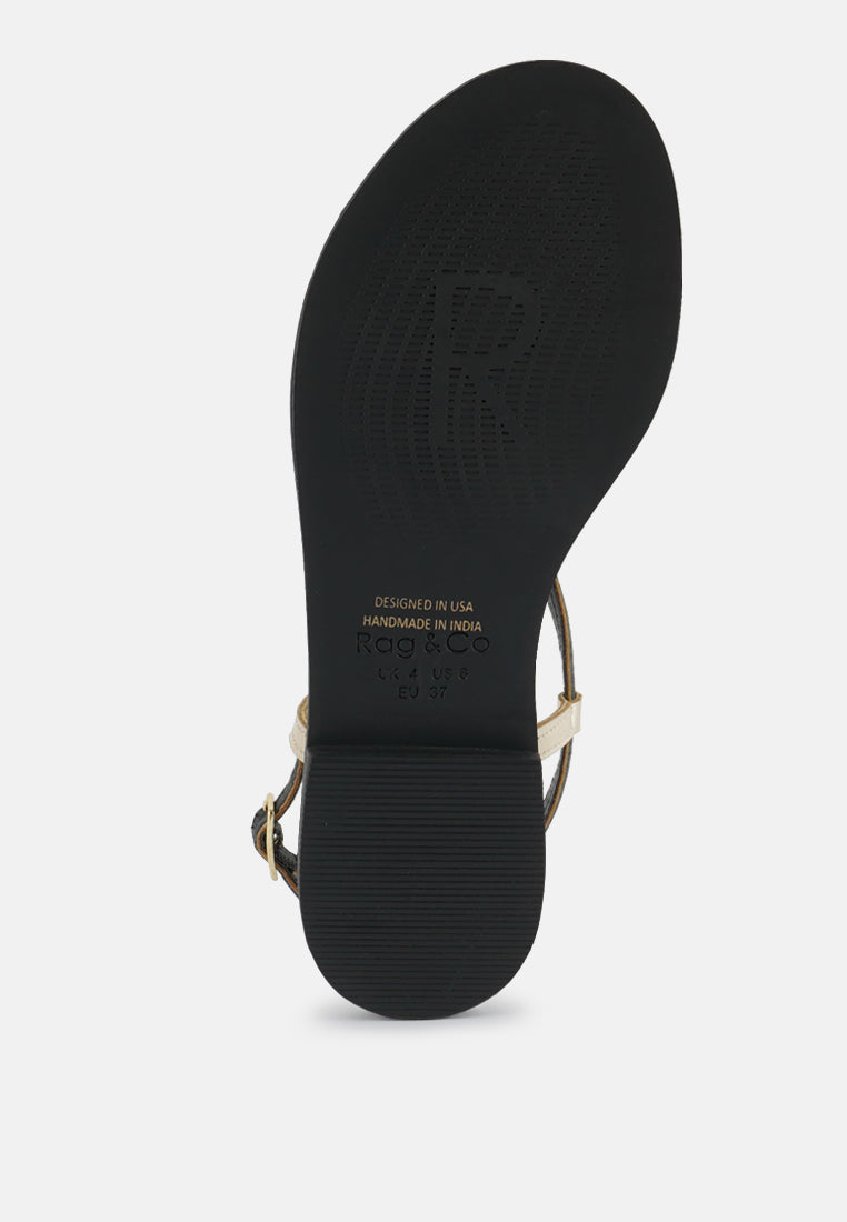 Pheobe Strappy Flat Sandals - Tigbul's Variety Fashion Shop