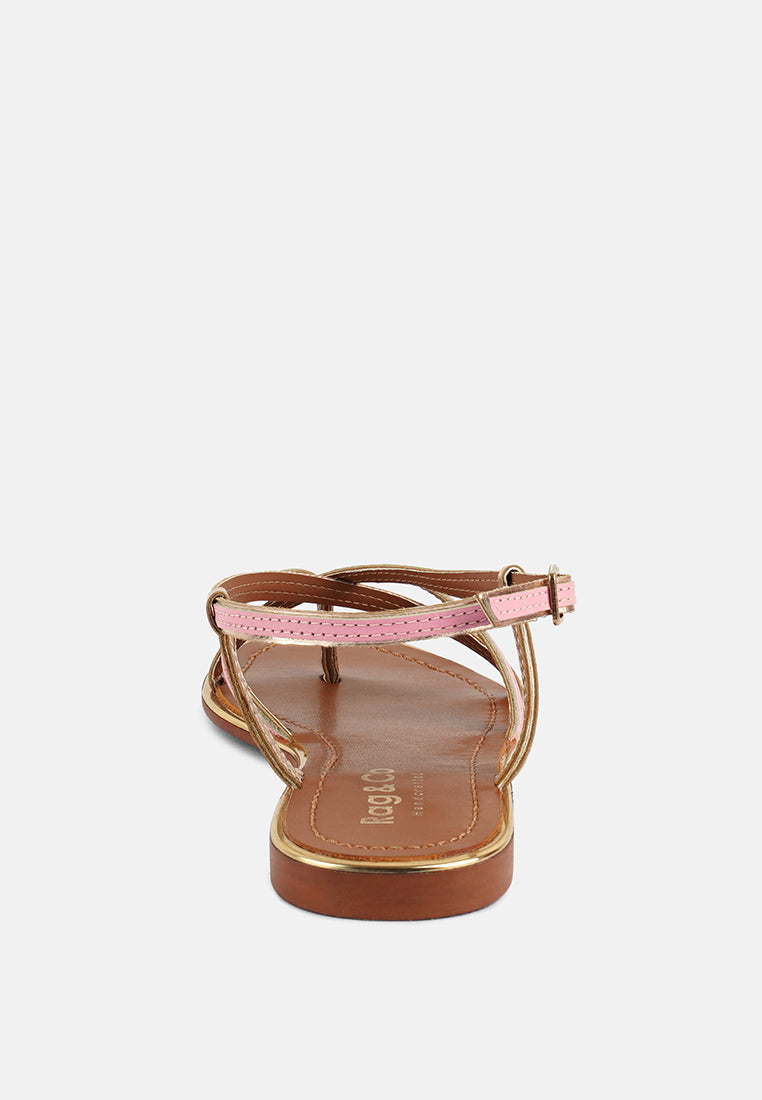 Pheobe Strappy Flat Sandals - Tigbul's Variety Fashion Shop