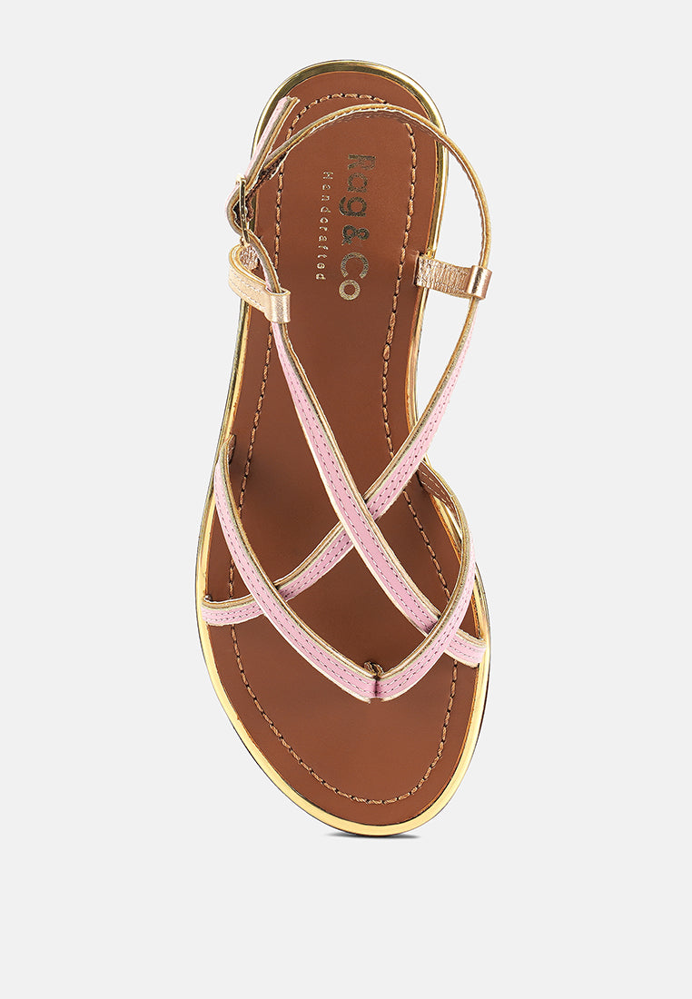 Pheobe Strappy Flat Sandals - Tigbul's Variety Fashion Shop