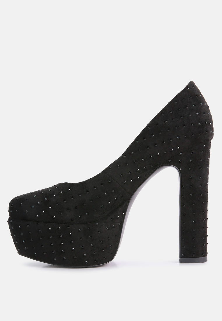 Poppins Glinting Platform High Pumps - Tigbul's Variety Fashion Shop