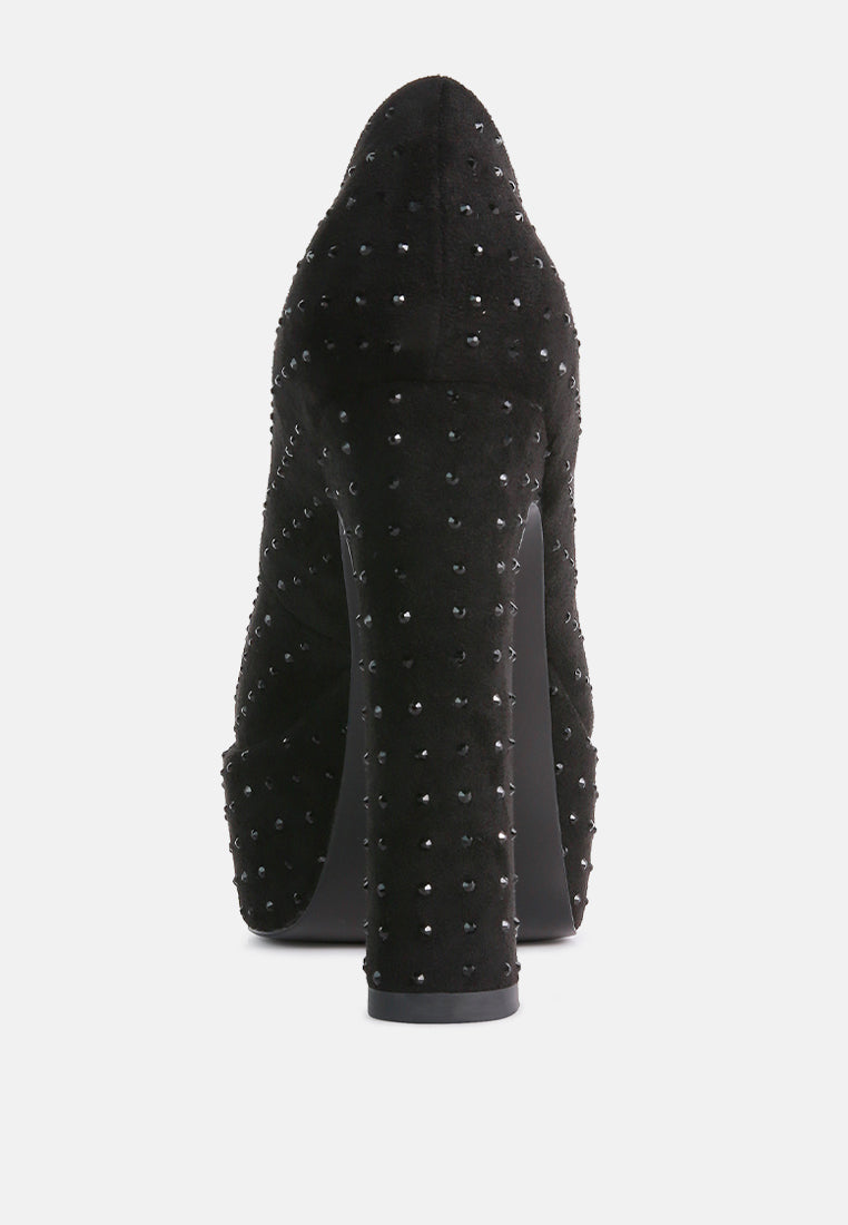 Poppins Glinting Platform High Pumps - Tigbul's Variety Fashion Shop