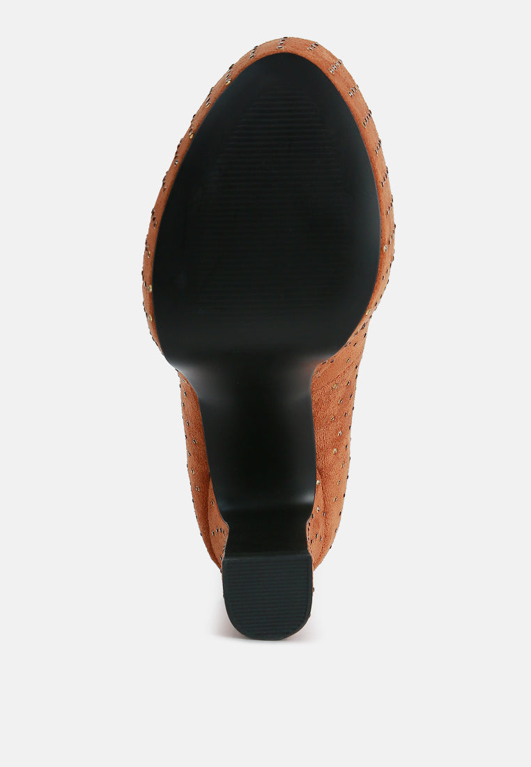 Poppins Glinting Platform High Pumps - Tigbul's Variety Fashion Shop