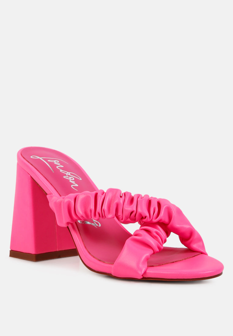 Page 3 Scrunchie Strap Block Sandals - Tigbul's Variety Fashion Shop