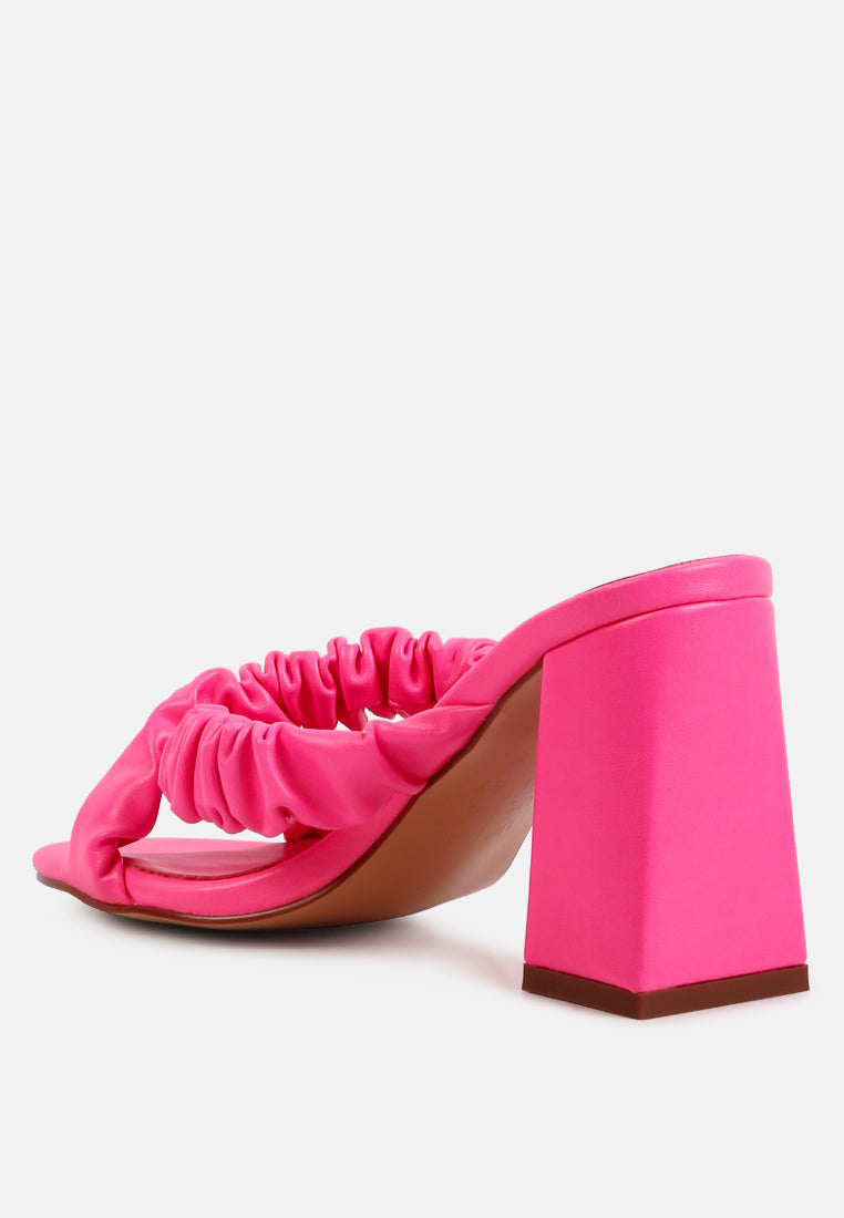 Page 3 Scrunchie Strap Block Sandals - Tigbul's Variety Fashion Shop
