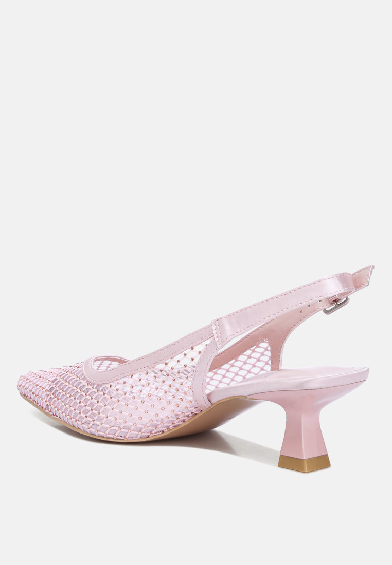 Siev Rhinestone Slingback Mules - Tigbul's Variety Fashion Shop