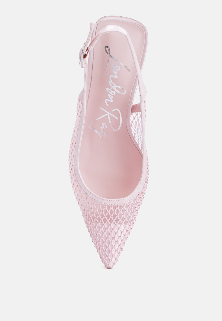 Siev Rhinestone Slingback Mules - Tigbul's Variety Fashion Shop