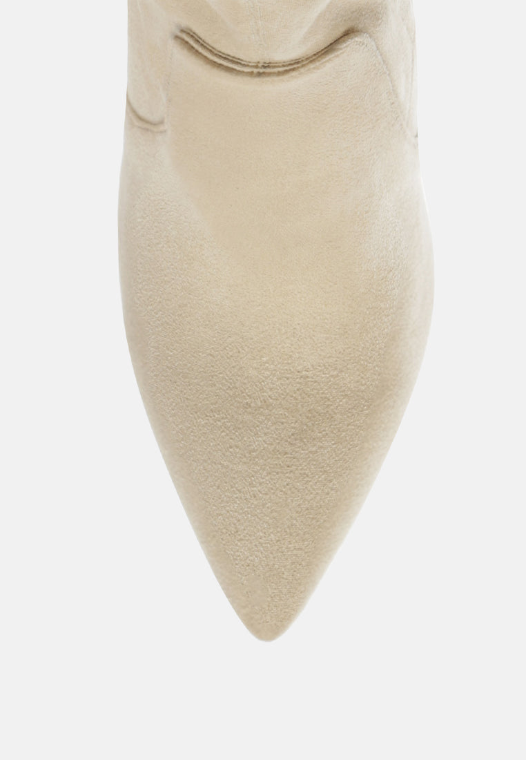 Zahara Suede Bootie - Tigbul's Variety Fashion Shop