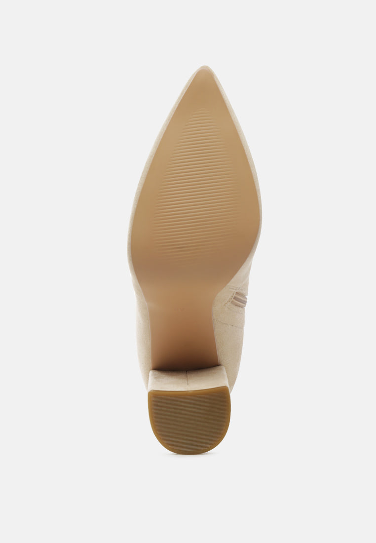 Zahara Suede Bootie - Tigbul's Variety Fashion Shop