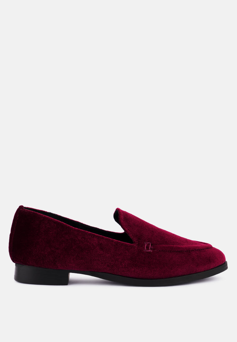 Luxe-Lap Velvet Handcrafted Loafers - Tigbul's Variety Fashion Shop