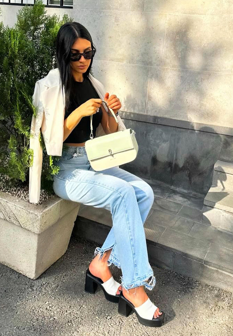 Scandal Slip On Block Heel Sandals - Tigbul's Variety Fashion Shop