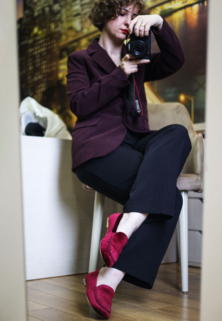 Robua Velvet Flat Loafers