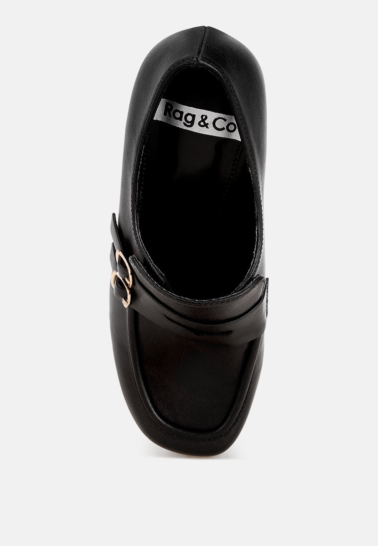 Dantan Block Heel Platform Loafers