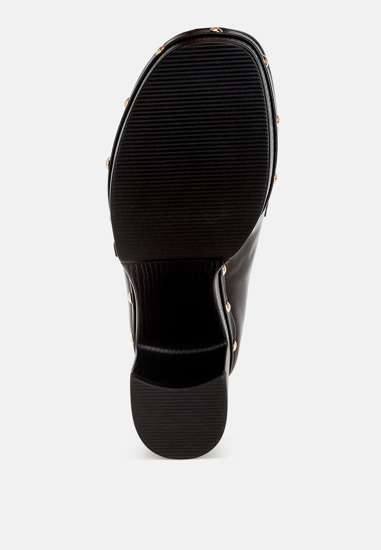 Dantan Block Heel Platform Loafers