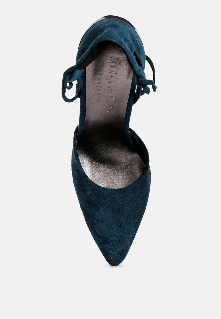 Rule Breaker Lace Up Stiletto Heel Suede Sandals - Tigbul's Variety Fashion Shop