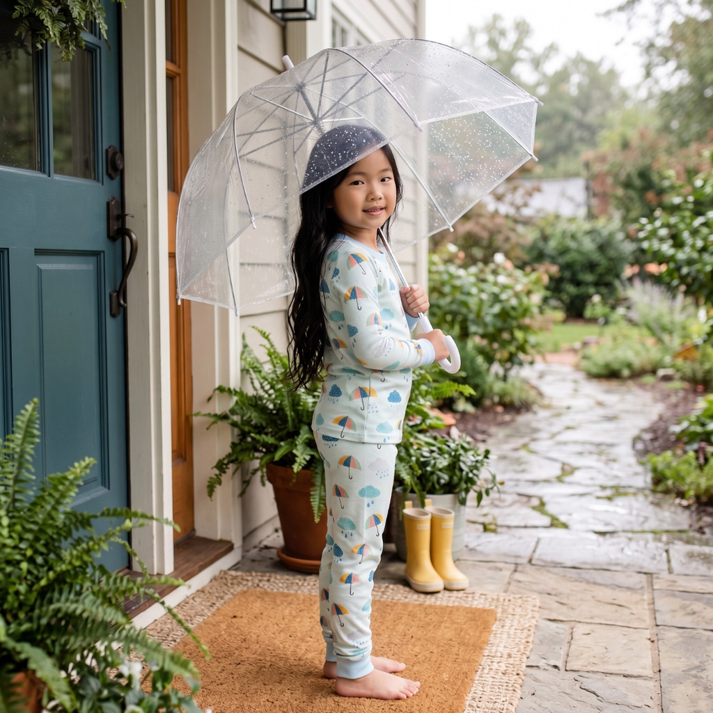 Girls' Raindrop Retreat Pajamas - Tigbul's Variety Fashion Shop