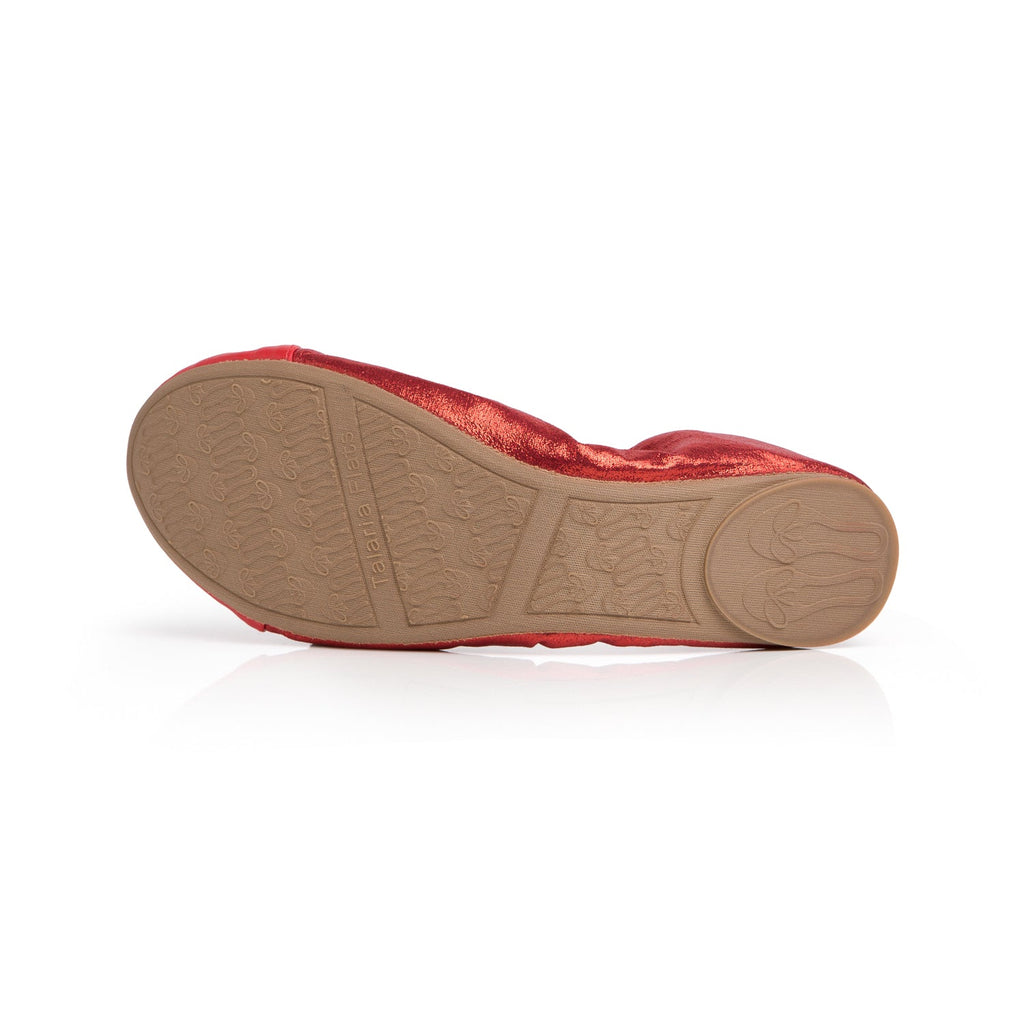 Premium Ruby Red Flats - Tigbul's Variety Fashion Shop