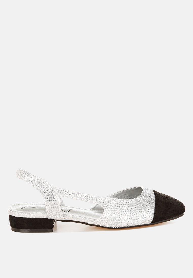 Rerita Rhinestone-Studded Glitter Sandals