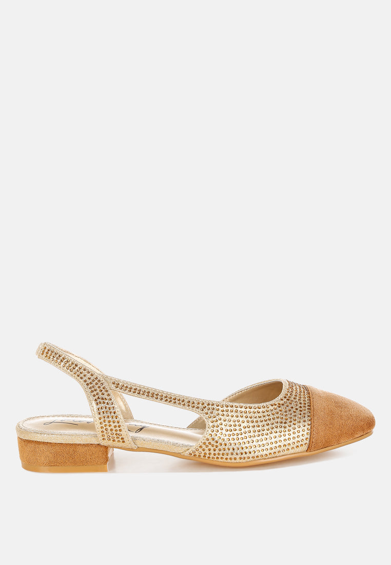 Rerita Rhinestone-Studded Glitter Sandals